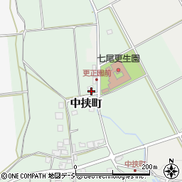 石川県七尾市中挟町（ろ）周辺の地図