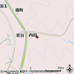 福島県いわき市平上山口内田周辺の地図