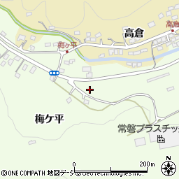 福島県いわき市常磐上湯長谷町（梅ケ平）周辺の地図