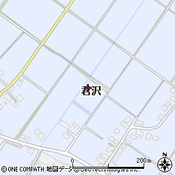 新潟県南魚沼市君沢周辺の地図
