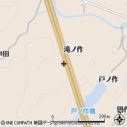 福島県いわき市常磐松久須根町滝ノ作周辺の地図