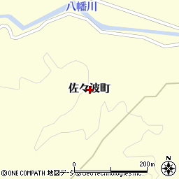 石川県七尾市佐々波町周辺の地図