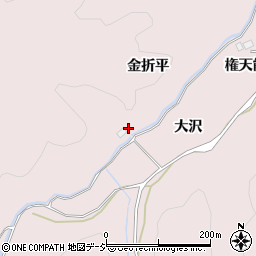 福島県いわき市平上山口金折平周辺の地図