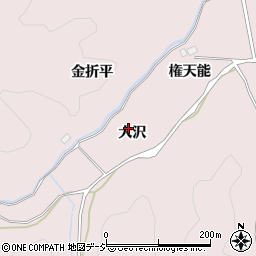 福島県いわき市平上山口大沢周辺の地図