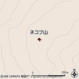 ネコブ山周辺の地図