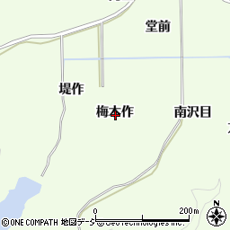 福島県いわき市平神谷作梅木作周辺の地図