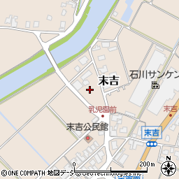 石川県羽咋郡志賀町末吉旧水周辺の地図