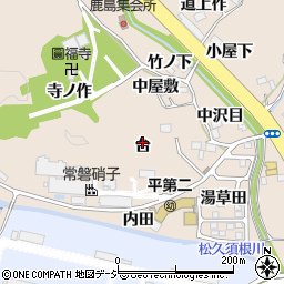 福島県いわき市常磐上矢田町（台）周辺の地図