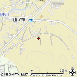 福島県いわき市常磐湯本町山ノ神周辺の地図