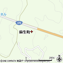 石川県七尾市麻生町周辺の地図