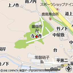 福島県いわき市常磐上矢田町寺ノ作周辺の地図