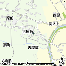 福島県いわき市平神谷作古屋敷周辺の地図