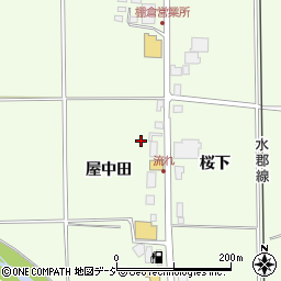 福島県棚倉町（東白川郡）流（屋中田）周辺の地図
