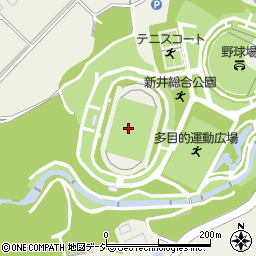 新井総合公園陸上競技場周辺の地図