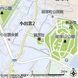 賀茂社周辺の地図