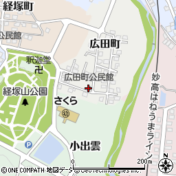 広田町公民館周辺の地図