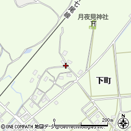 石川県七尾市下町丙周辺の地図