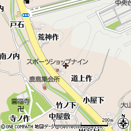 福島県いわき市常磐上矢田町太良作周辺の地図