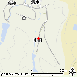 福島県いわき市平鶴ケ井申田周辺の地図