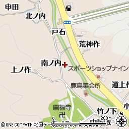 福島県いわき市常磐上矢田町（堰ノ上）周辺の地図