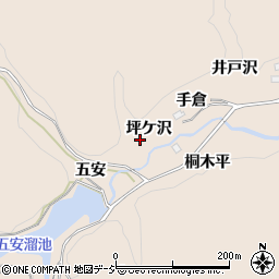 福島県いわき市常磐松久須根町（坪ケ沢）周辺の地図