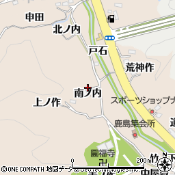 福島県いわき市常磐上矢田町南ノ内周辺の地図