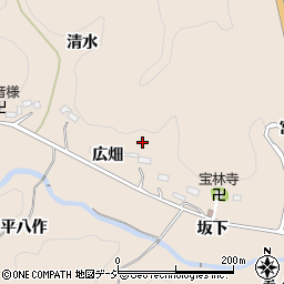 福島県いわき市常磐松久須根町広畑周辺の地図