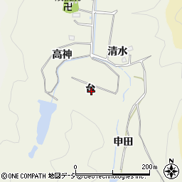 福島県いわき市平鶴ケ井台周辺の地図