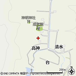 福島県いわき市平鶴ケ井（高神）周辺の地図