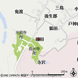 福島県いわき市平下山口細田周辺の地図