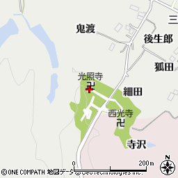 福島県いわき市平下山口皀内周辺の地図