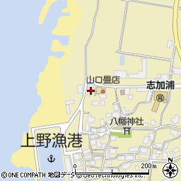石川県羽咋郡志賀町上野ニ105周辺の地図