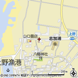 石川県羽咋郡志賀町上野ニ周辺の地図