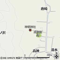 神明神社周辺の地図