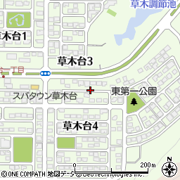 福島県いわき市草木台周辺の地図