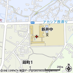 妙高市立新井中学校周辺の地図