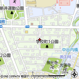 新潟県妙高市学校町周辺の地図