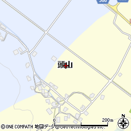 新潟県糸魚川市頭山周辺の地図
