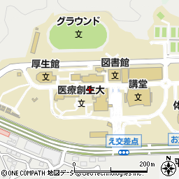 いわき明星大学学生食堂周辺の地図