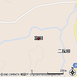 福島県鮫川村（東白川郡）富田周辺の地図