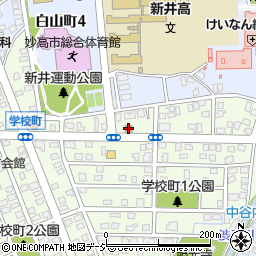 新井学校町郵便局周辺の地図