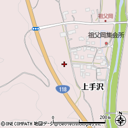 福島県棚倉町（東白川郡）上手沢（古屋敷）周辺の地図