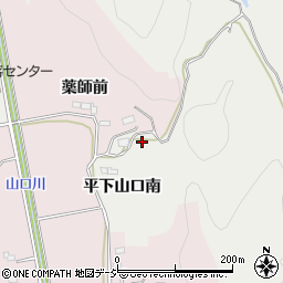 福島県いわき市平下山口薬師前周辺の地図