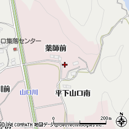 福島県いわき市平上山口薬師前周辺の地図
