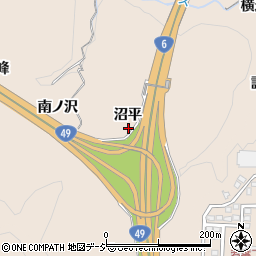福島県いわき市常磐上矢田町（沼平）周辺の地図