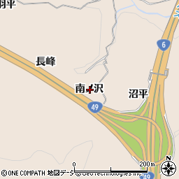 福島県いわき市常磐上矢田町南ノ沢周辺の地図