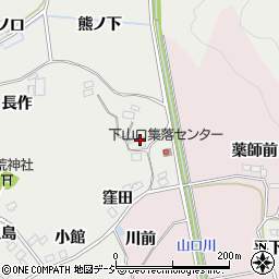 福島県いわき市平下山口（高塚）周辺の地図