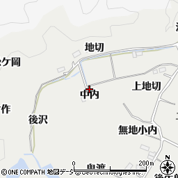 福島県いわき市平下山口中内周辺の地図