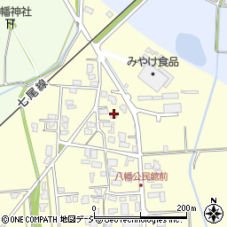 石川県七尾市八幡町ワ周辺の地図