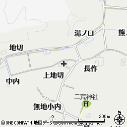 福島県いわき市平下山口上地切周辺の地図